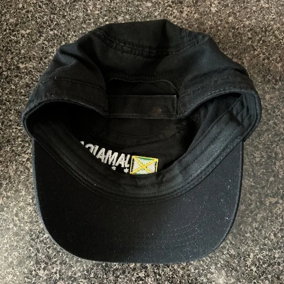Black Jamaica Embroidered Cap - Picture 4 of 6